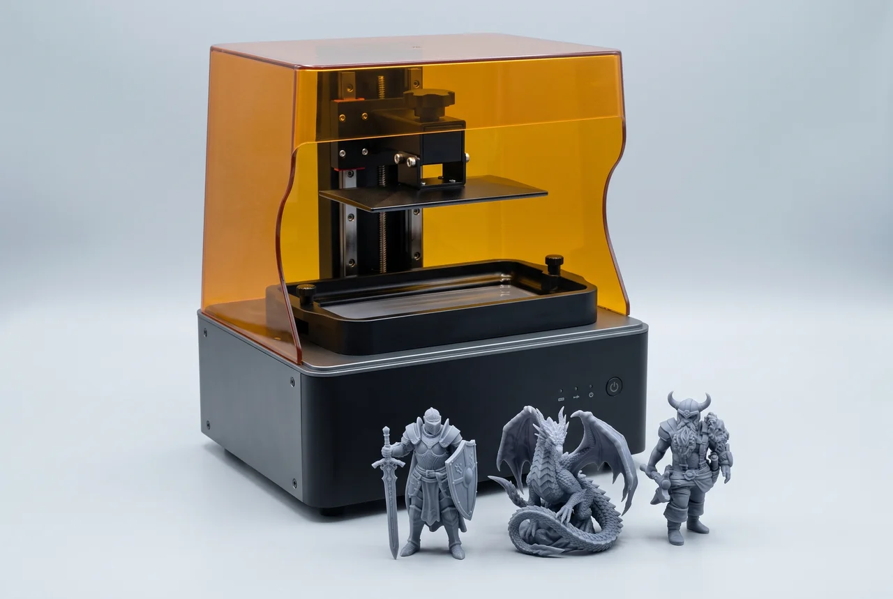 Meilleure imprimante 3D résine pour figurines et travaux de détail : quelle MSLA de bureau acheter