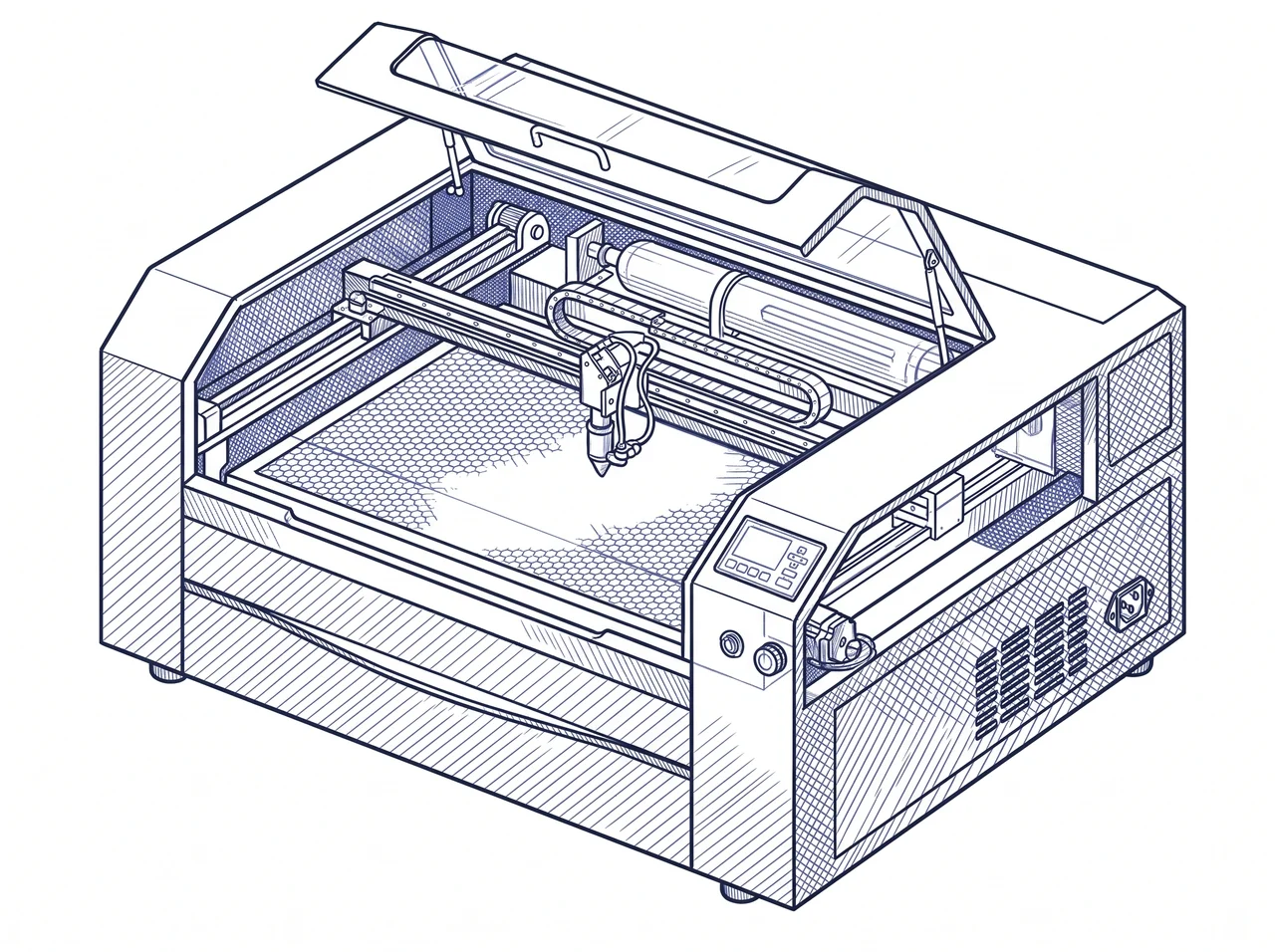 CO₂ laser (10,600 nm) — category illustration