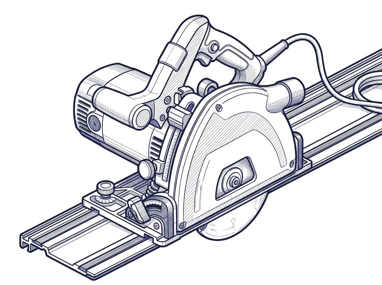 Track saw (plunge saw) — category illustration