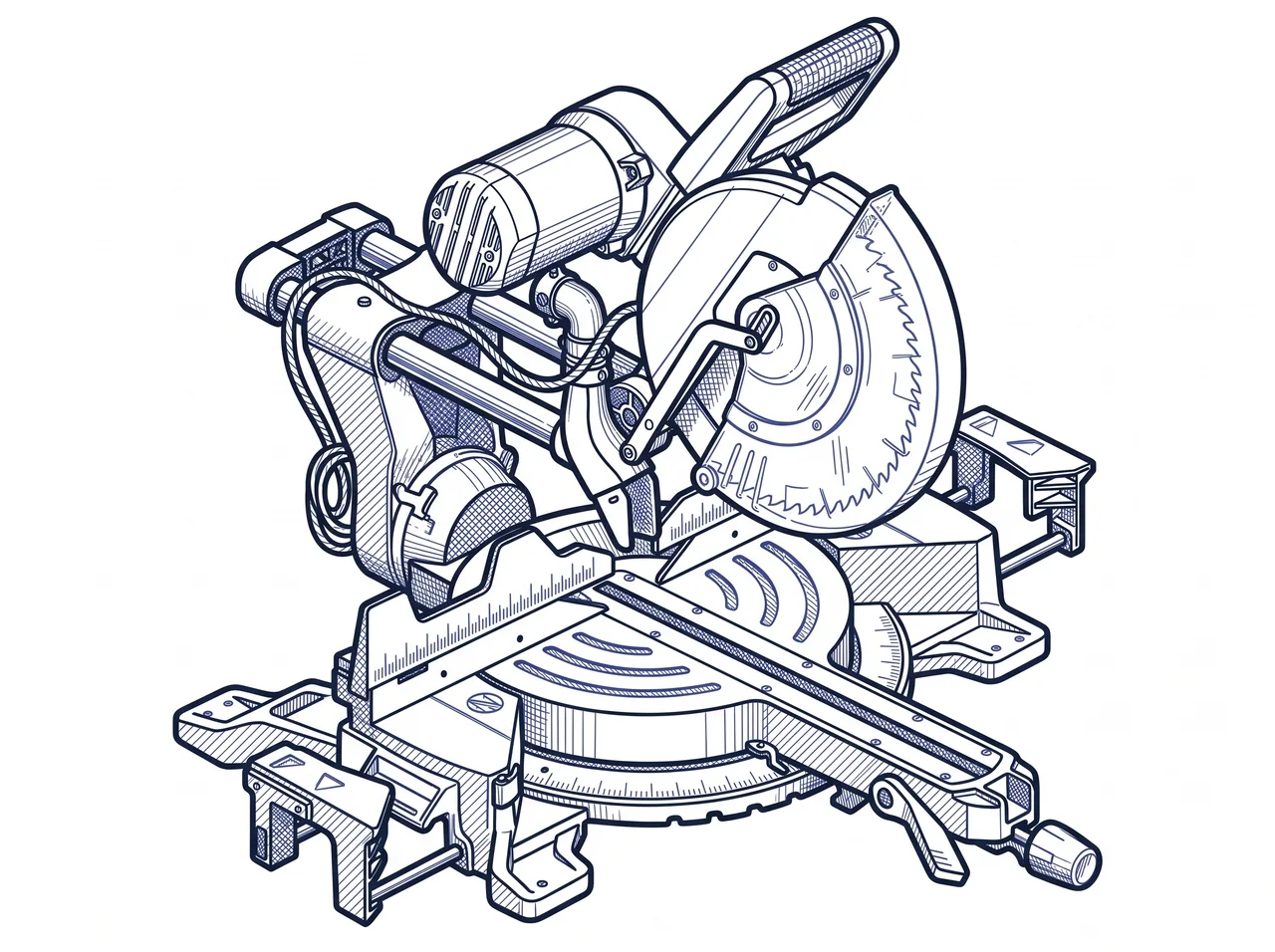 Sliding compound miter saw — category illustration