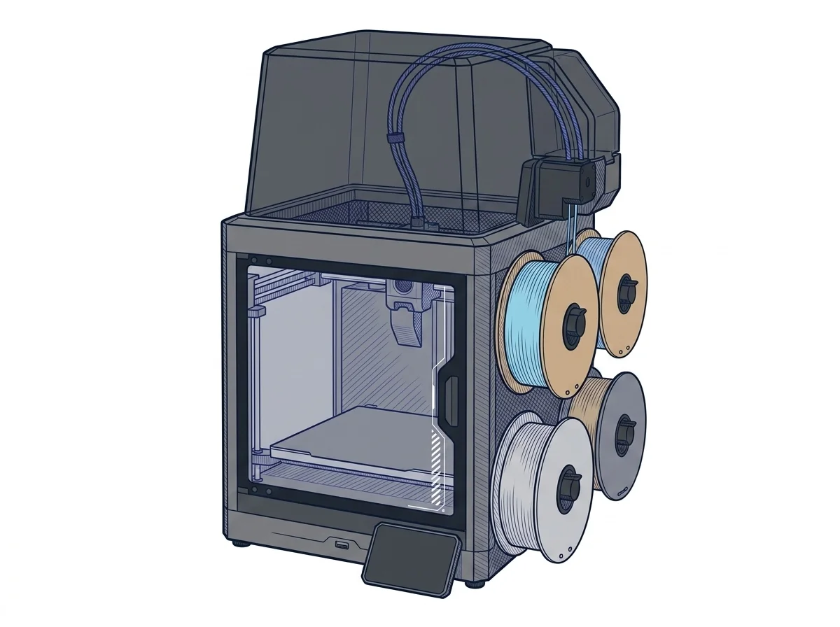 Elegoo Centauri Carbon 2 Combo 3D Printer