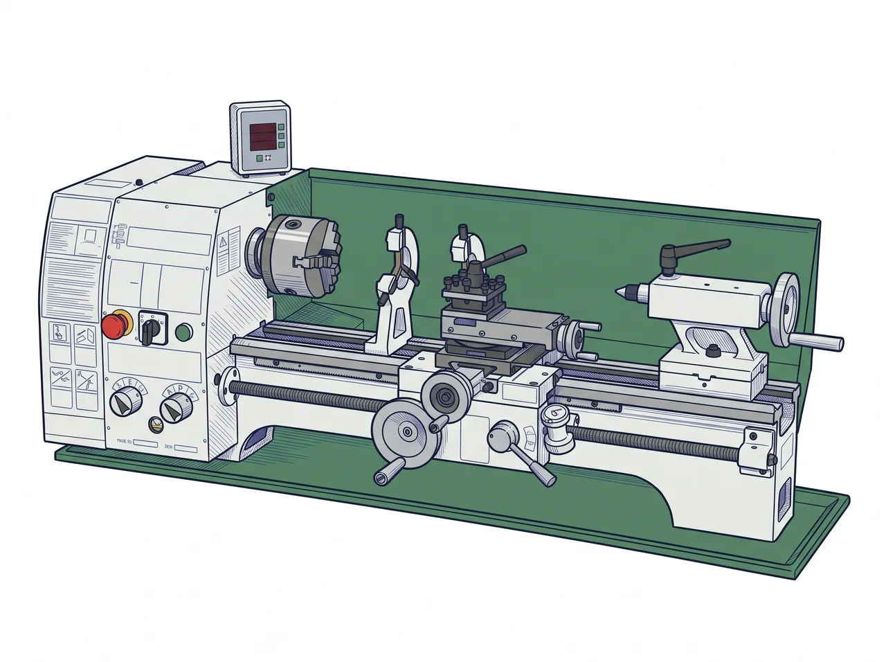 Grizzly Industrial G0602Z 10" x 22" Benchtop Metal Lathe with DRO