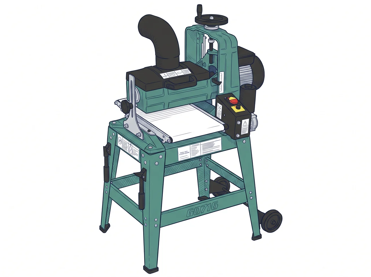 Grizzly Industrial G0716 10" 1 HP Drum Sander