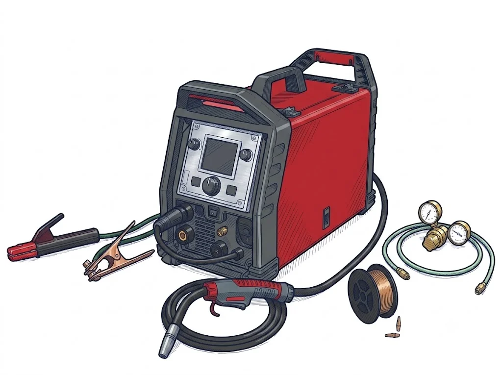 Lincoln Electric POWER MIG 215 MPi Aluminum One-Pak