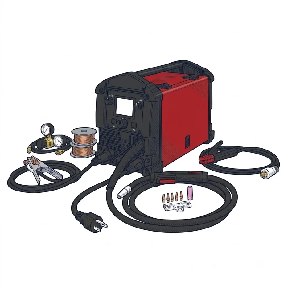 Lincoln Electric POWER MIG 215 MPi TIG One-Pak