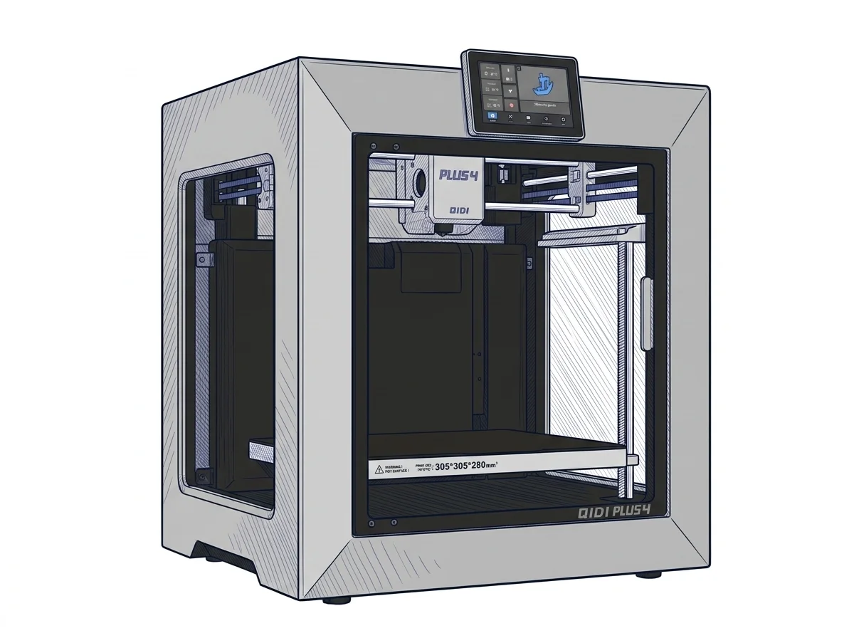 Qidi Tech Plus4 — Stampa 3D a filamento fuso