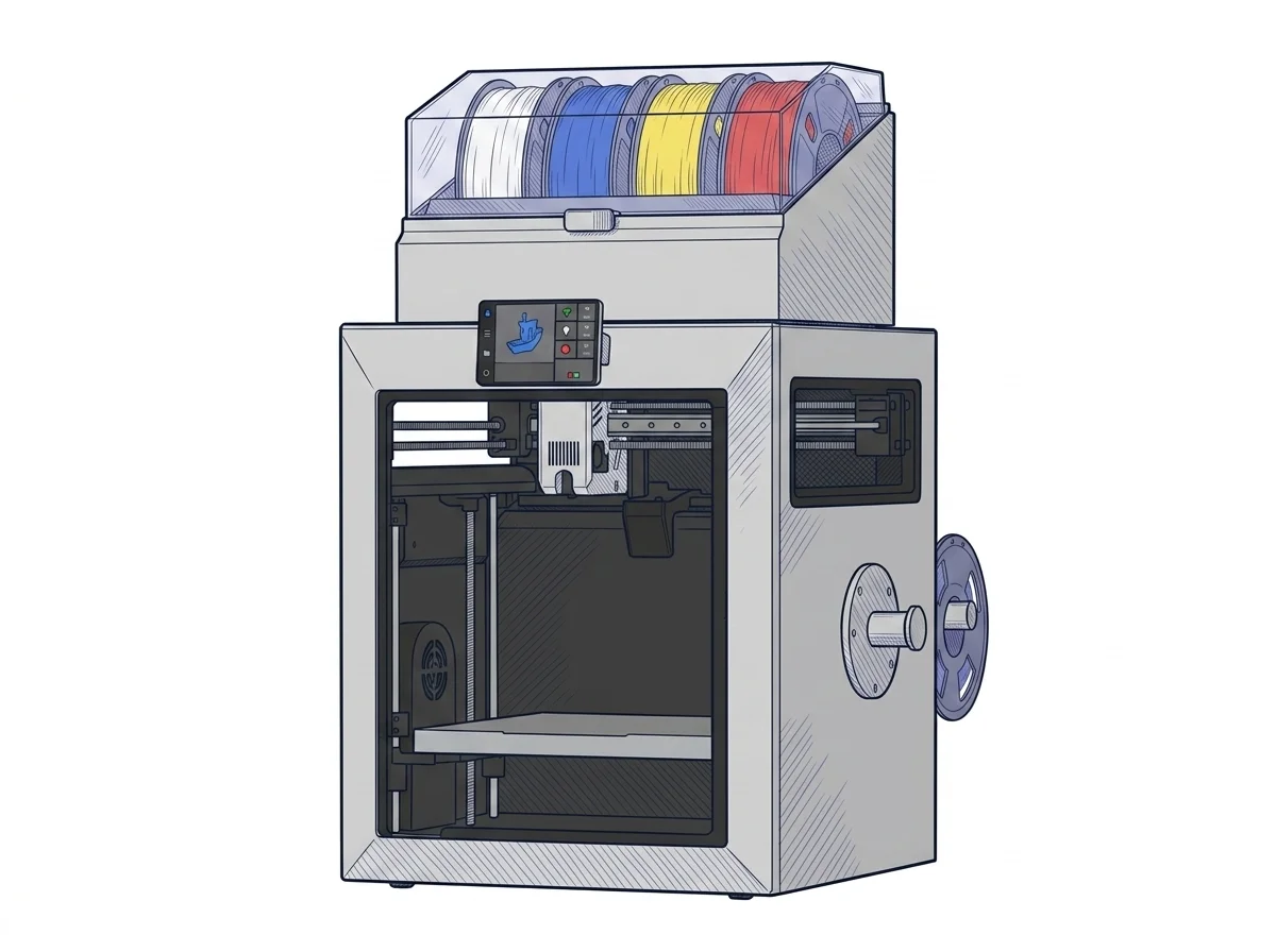 Qidi Tech Q2 Combo 3D Printer — Stampa 3D a filamento fuso